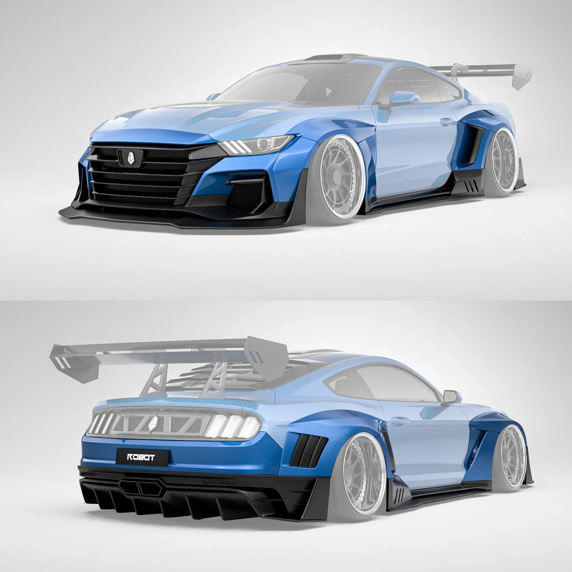 CARBON WIDE BODY KIT for FORD MUSTANG S550 2015 - 2023