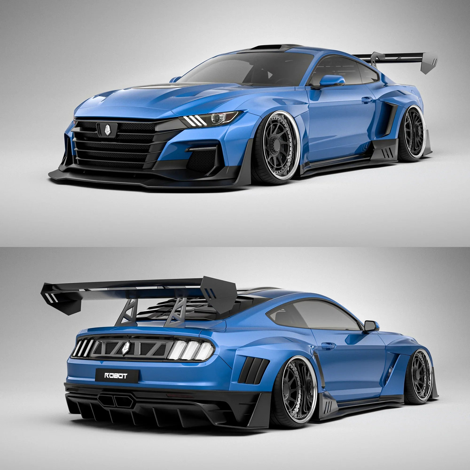 CARBON WIDE BODY KIT for FORD MUSTANG S550 2015 - 2023