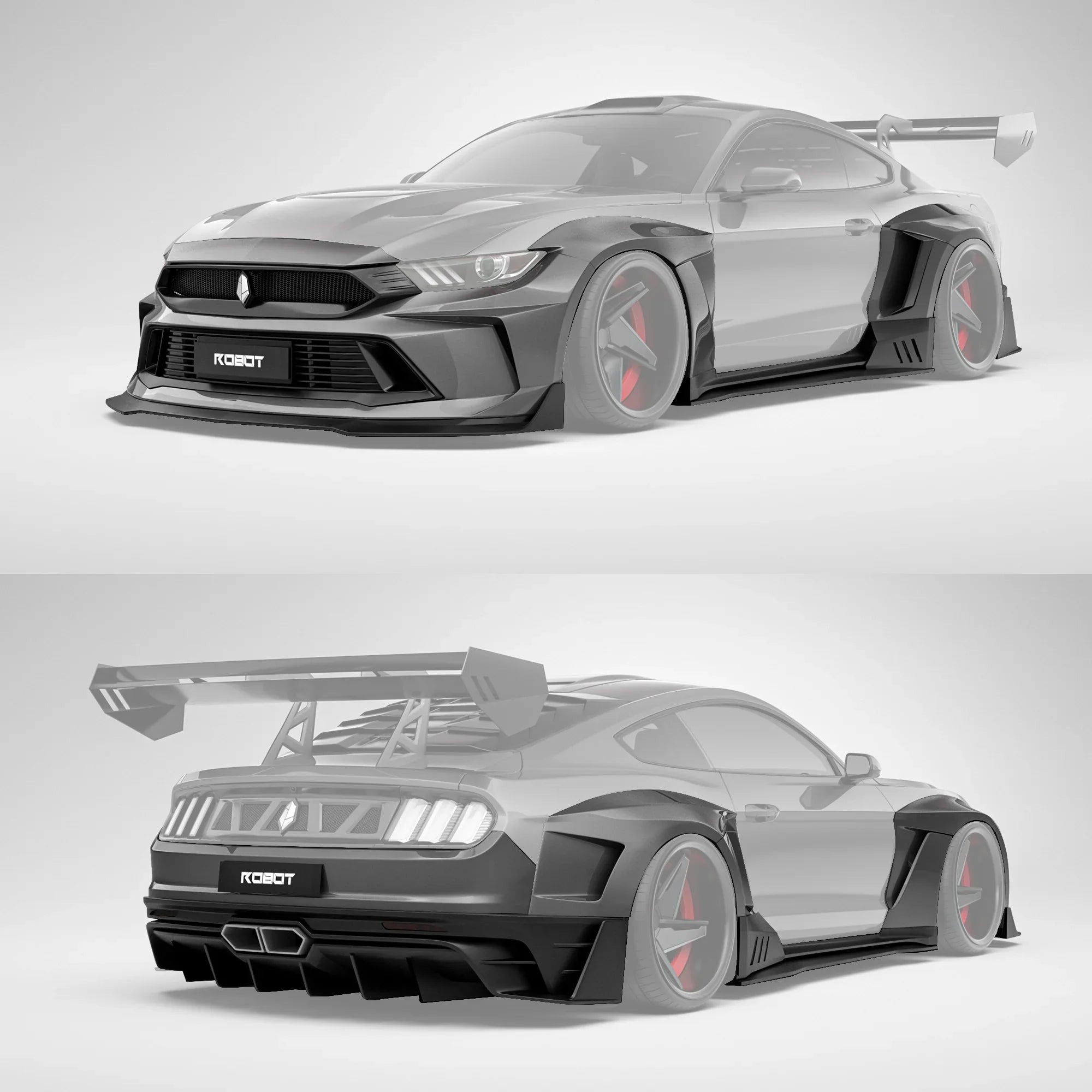 CARBON WIDE BODY KIT for FORD MUSTANG S550 2015 - 2023