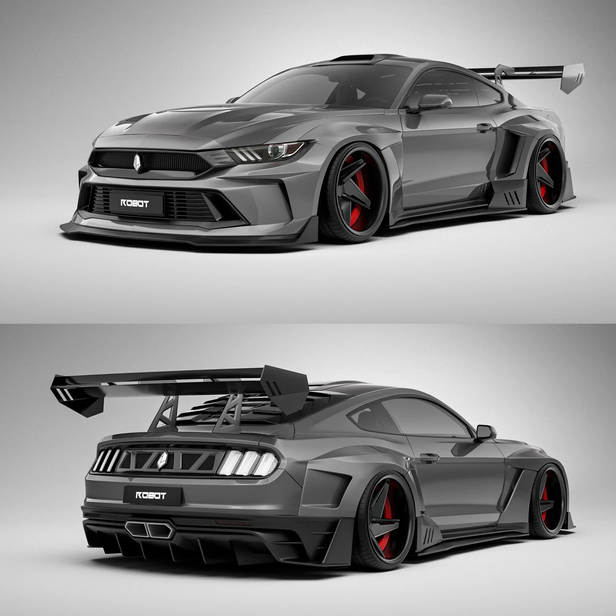 CARBON WIDE BODY KIT for FORD MUSTANG S550 2015 - 2023