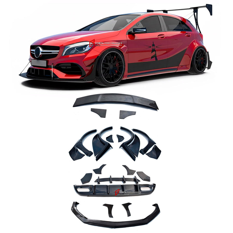 Buy Now CARBON WIDE BODY KIT for MERCEDES BENZ A45 AMG W177 2019 - 2022 and upgrade car parts from SIR Tuning at the Best Price. Headlights, Tail lights, Bodykits, Navigations, body kit and more - Fast & Free Shipping within Europe, US & Worldwide.