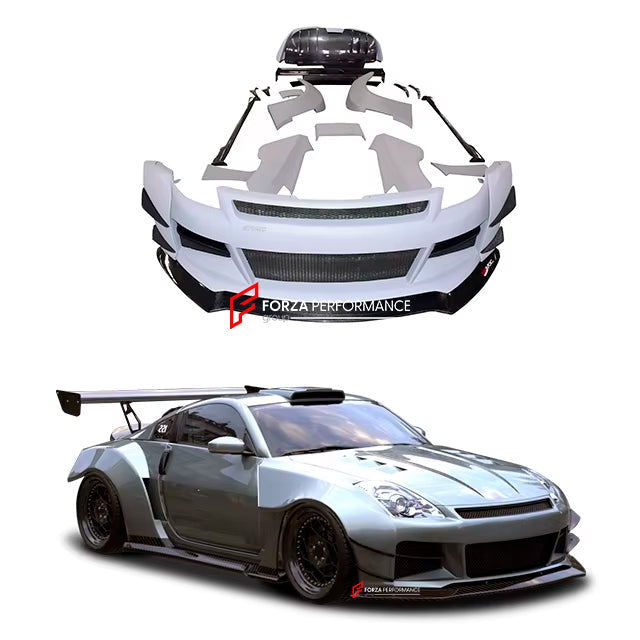 CARBON WIDE BODY KIT for NISSAN 350Z 2002 - 2009
