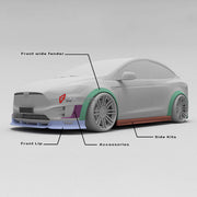 CARBON WIDE BODY KIT for TESLA MODEL X 2016+