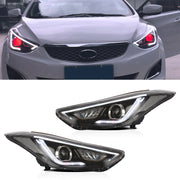 Vland Carlamp Projector Headlights For Hyundai Elantra (Avante MD) 2011-2015