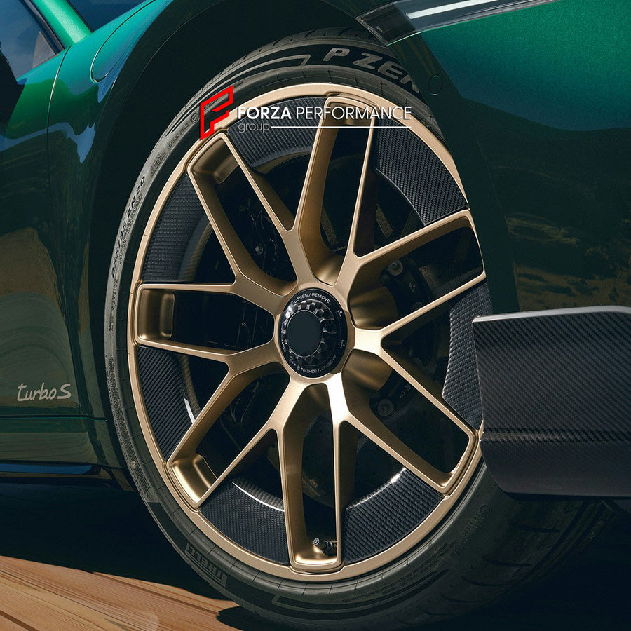 Buy Now CENTERLOCK FORGED WHEELS RIMS for PORSCHE 911 992.2 TURBO S 2026 and upgrade car parts from SIR Tuning at the Best Price. Headlights, Tail lights, Bodykits, Navigations, wheels and more - Fast & Free Shipping within Europe, US & Worldwide.