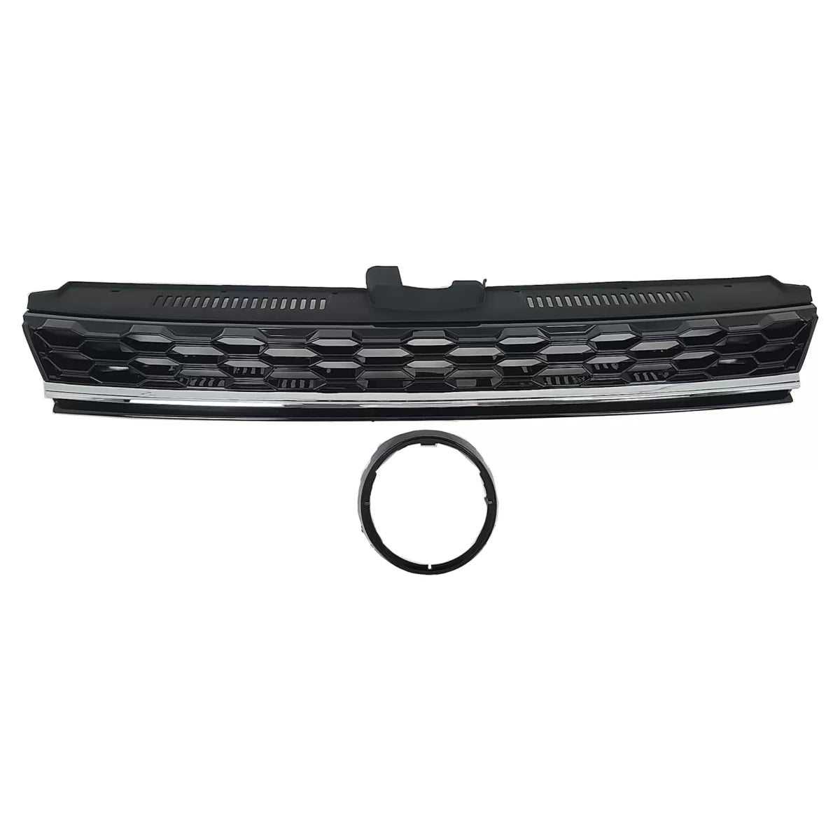 Central Badgeless Grille suitable for VW Golf 7.5 Facelift (2017-up) GTI Design Chrome – product image 1