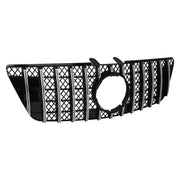 Central Front Grille suitable for Mercedes ML W164 Facelift (07.2008-2011) GT-R Panamericana Design Black Chrome – product im