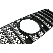 Central Front Grille suitable for Mercedes ML W164 Facelift (07.2008-2011) GT-R Panamericana Design Black Chrome – product im