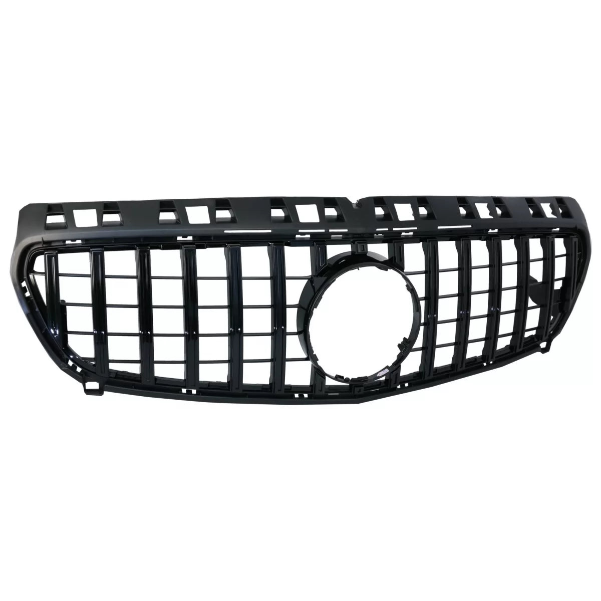 Central Grille suitable for Mercedes A-Class W176 (2012-08.2015) A45 GT-R Panamericana Design All Black – product image 1