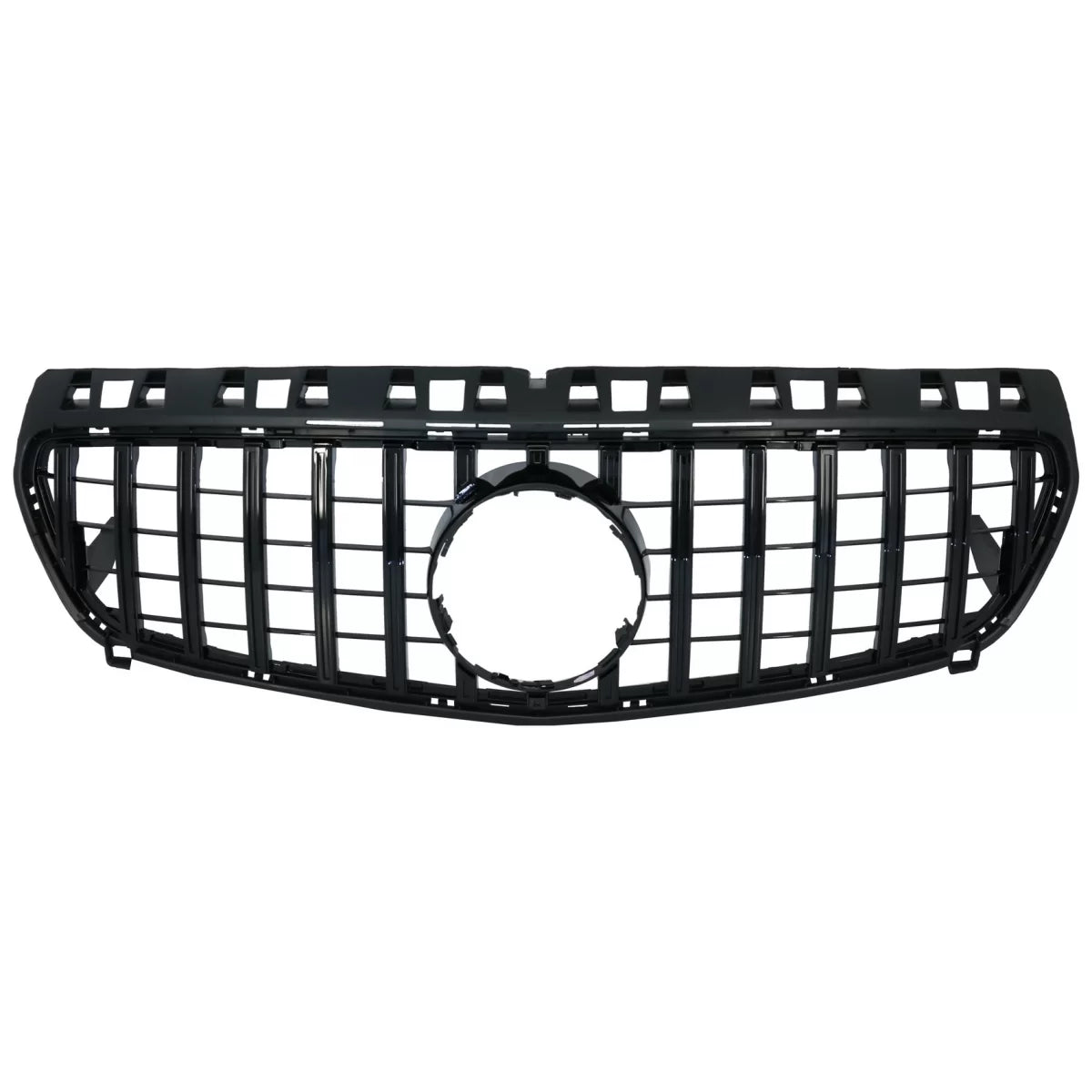 Central Grille suitable for Mercedes A-Class W176 (2012-08.2015) A45 GT-R Panamericana Design All Black – product image 1