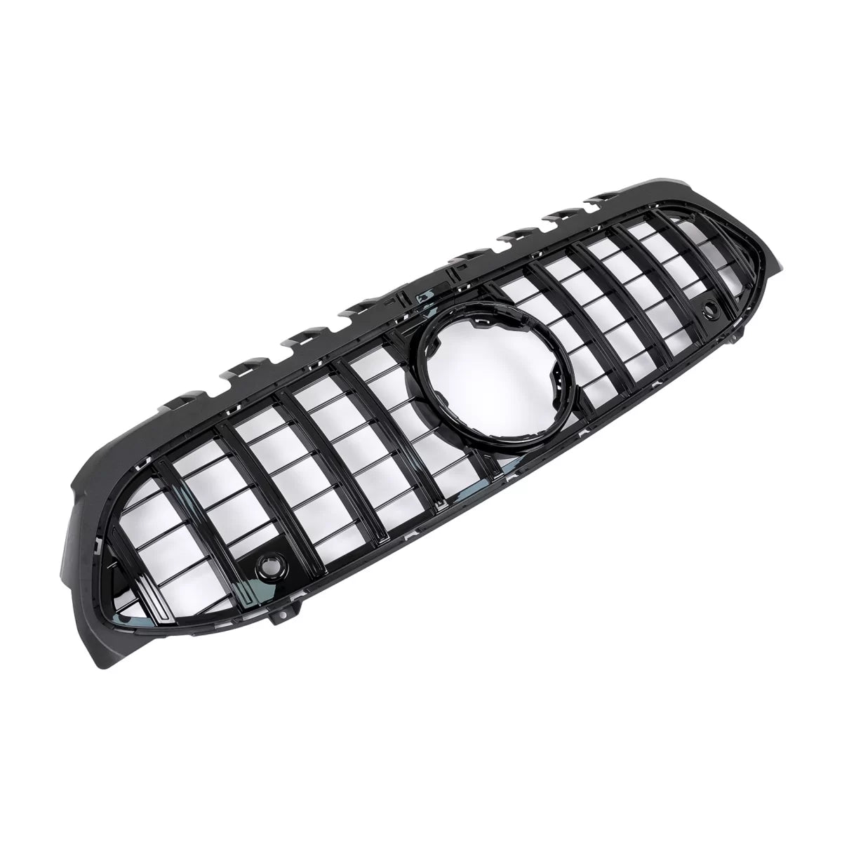 Central Grille suitable for Mercedes A-Class W177 Hatchback V177 Sedan (04.2018-2022) GT-R Panamericana Design All Black – pr