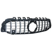 Central Grille suitable for Mercedes A-Class W177 Hatchback V177 Sedan (04.2018-2022) GT-R Panamericana Design Black Chrome –