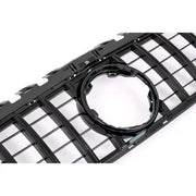 Central Grille suitable for Mercedes A-Class W177 Hatchback V177 Sedan (04.2018-2022) GT-R Panamericana Design All Black – pr