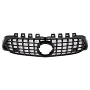 Central Grille suitable for Mercedes A-Class W177 Hatchback V177 Sedan (04.2018-2022) GT-R Panamericana Design Black – produc