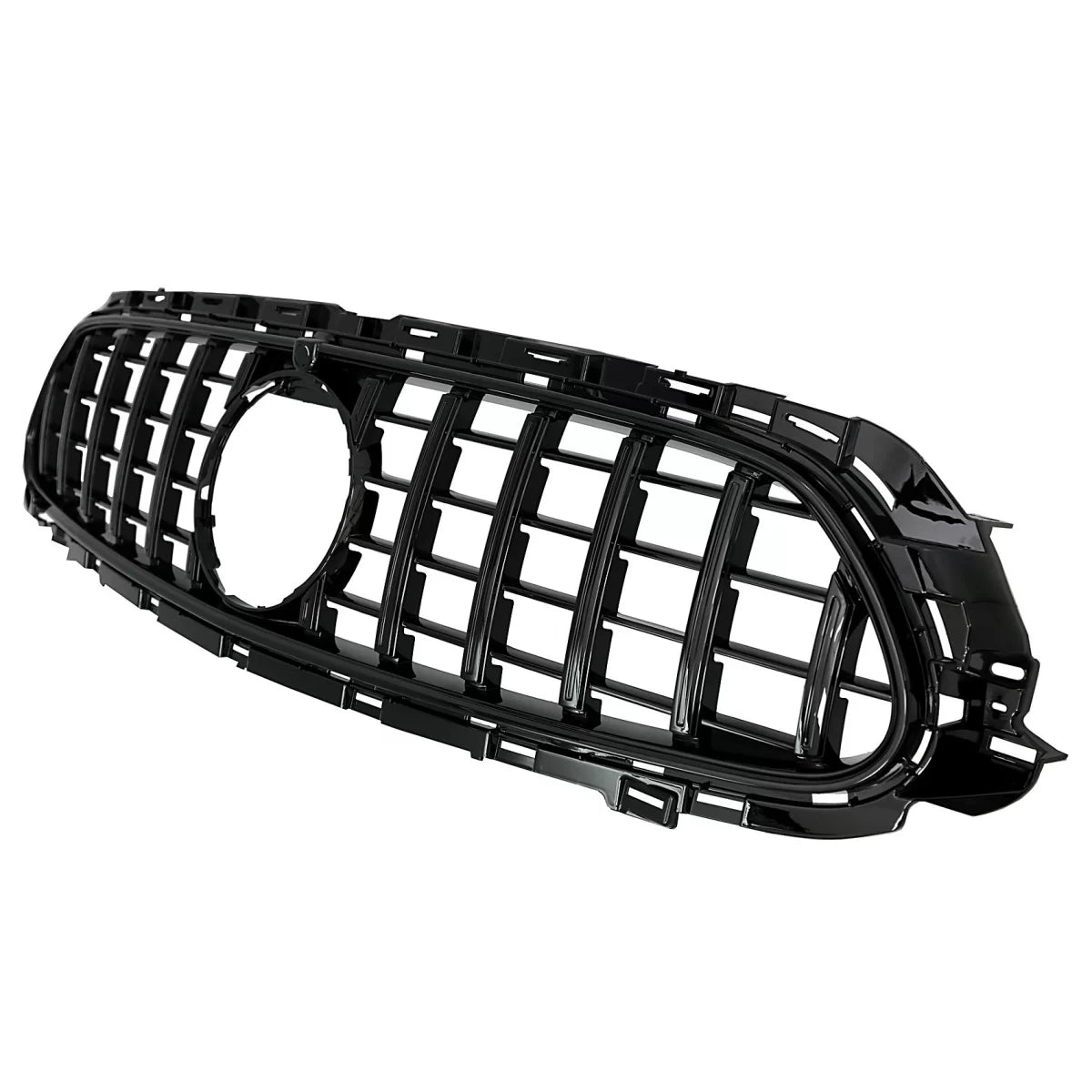 Central Grille suitable for Mercedes E-Class Facelift W213 S213 C238 A238 Sport Line (2020-Up) GT-R Panamericana Design Black