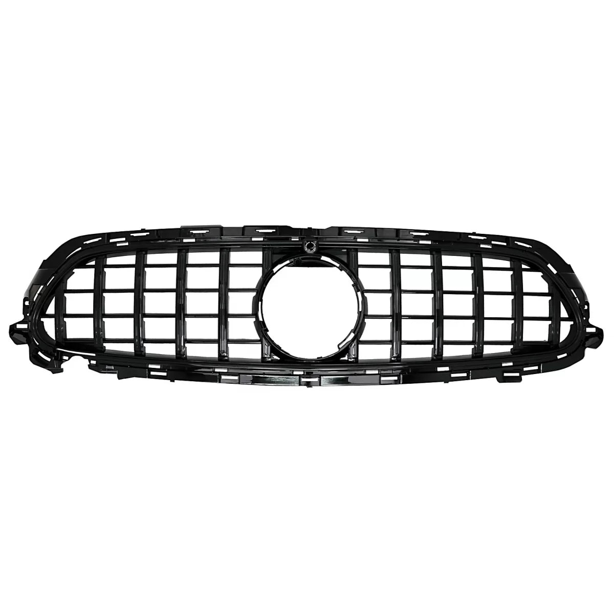 Central Grille suitable for Mercedes E-Class Facelift W213 S213 C238 A238 Sport Line (2020-Up) GT-R Panamericana Design Black