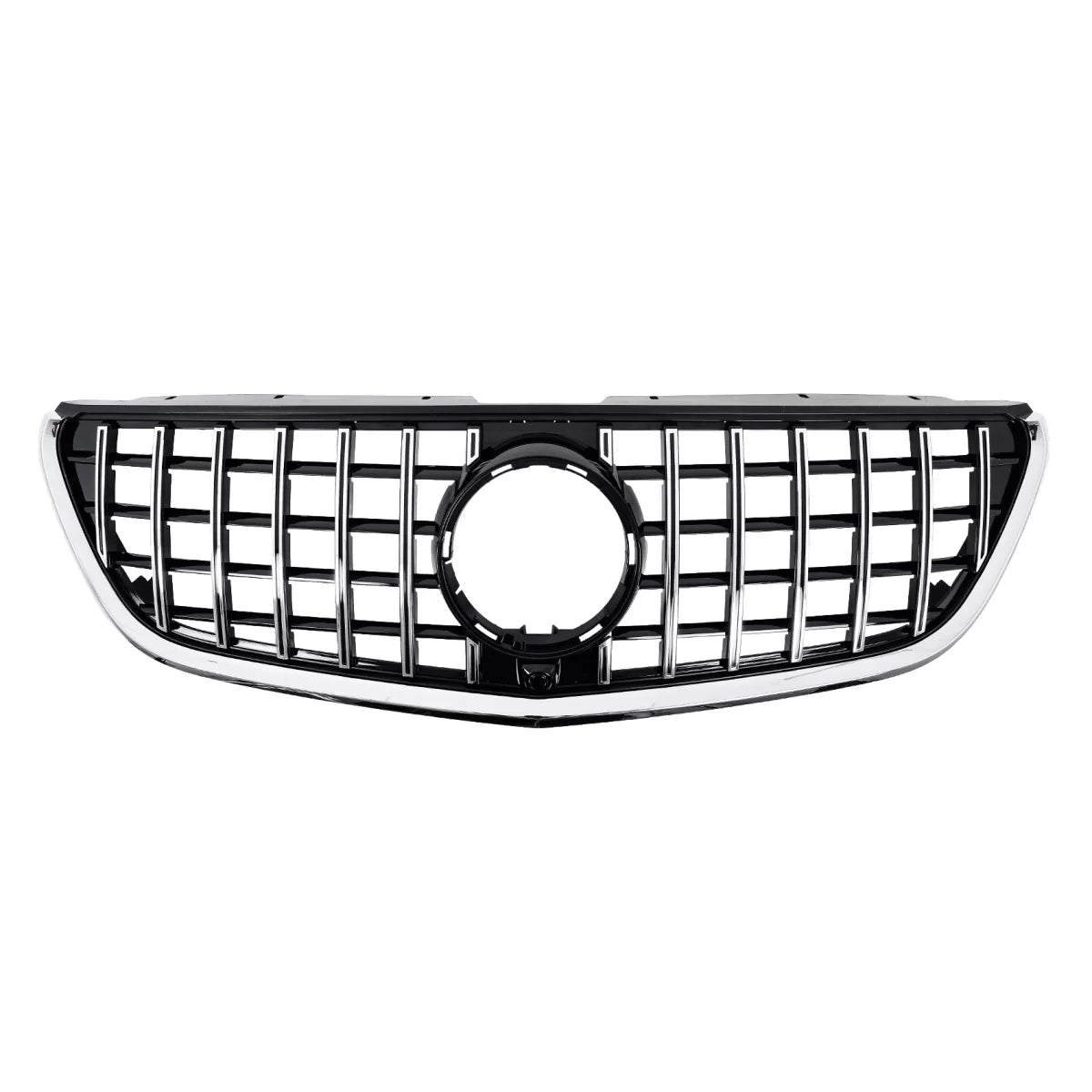 Central Grille suitable for Mercedes Vito W447 (2020-up) GTR Panamericana Design Black Chrome – product image 1