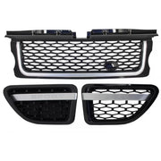 Central Grille and Side Vents Assembly  suitable for Land Rover Range Rover Sport (2005-2008) L320 Autobiography Look All Bla
