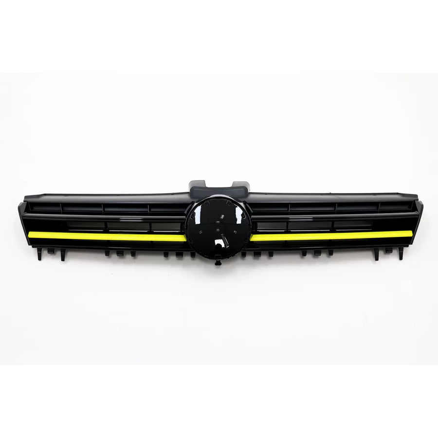Central Grille suitable for VW Golf 7 VII (2012-2017) R400 Design Yellow Insertions – product image 1