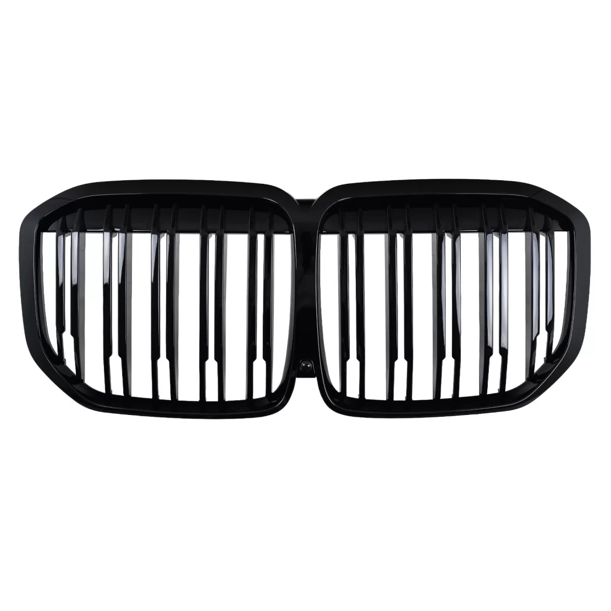 Central Kidney Grille suitable for BMW X7 G07 (2018-2022) Double Stripe Piano Black – product image 1