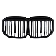 Central Kidney Grille suitable for BMW X7 G07 (2018-2022) Double Stripe Piano Black – product image 2