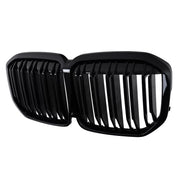 Central Kidney Grille suitable for BMW X7 G07 (2018-2022) Double Stripe Piano Black – product image 3