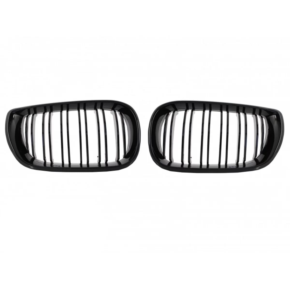 Central Kidney Grilles suitable for BMW 3 Series E46 Facelift (10.2001-2005) Double Stripe M Design Piano Black – product ima