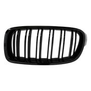 Central Kidney Grilles suitable for BMW 3 Series F30 F31 (2011-2019) Double Stripe M Design Piano Black – product image 3
