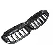 Central Kidney Grilles suitable for BMW 3 Series G20 Sedan G21 Touring LCI (2023-2025) Double Stripe M Design Piano Black – p