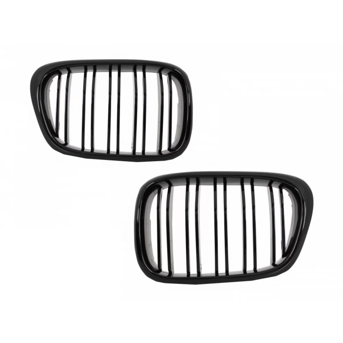 Central Kidney Grilles suitable for BMW 5 Series E39 (1997-2003) Double Stripe M Design Piano Black – product image 1