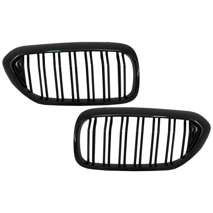 Central Kidney Grilles suitable for BMW 5 Series G30 G31 Sedan Touring (2017-2019) Double Stripe M Design Piano Black – produ