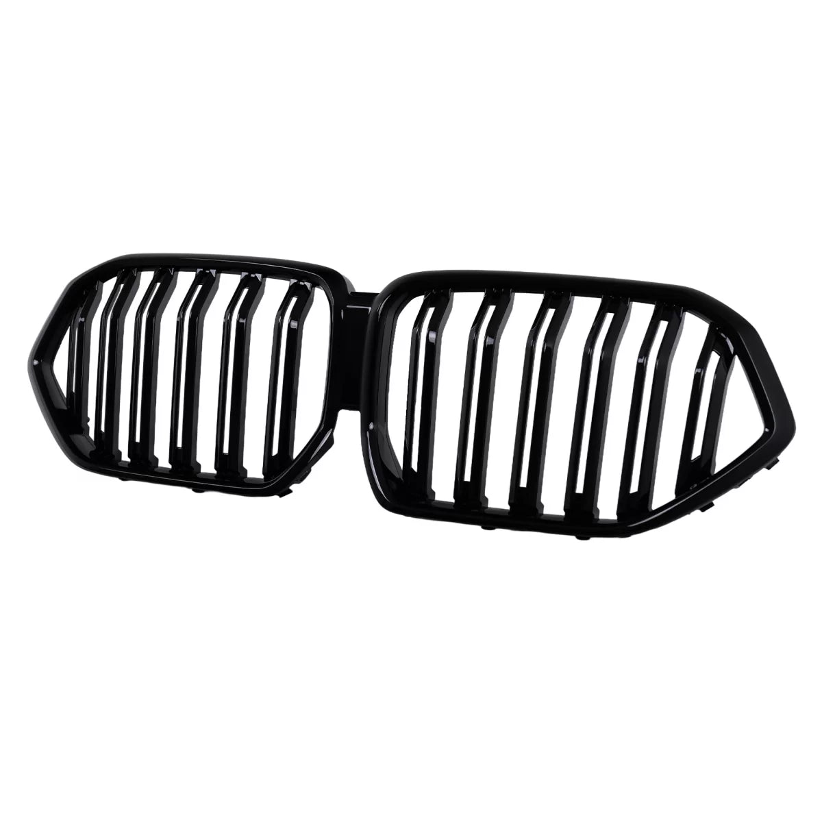 Central Kidney Grilles suitable for BMW X6 G06 (2019-2022) Double Stripe Piano Black – product image 1