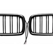 Central Kidney Grilles with LED suitable for BMW 3 Series F30 F31 (2011-2019) Double Stripe – product image 3