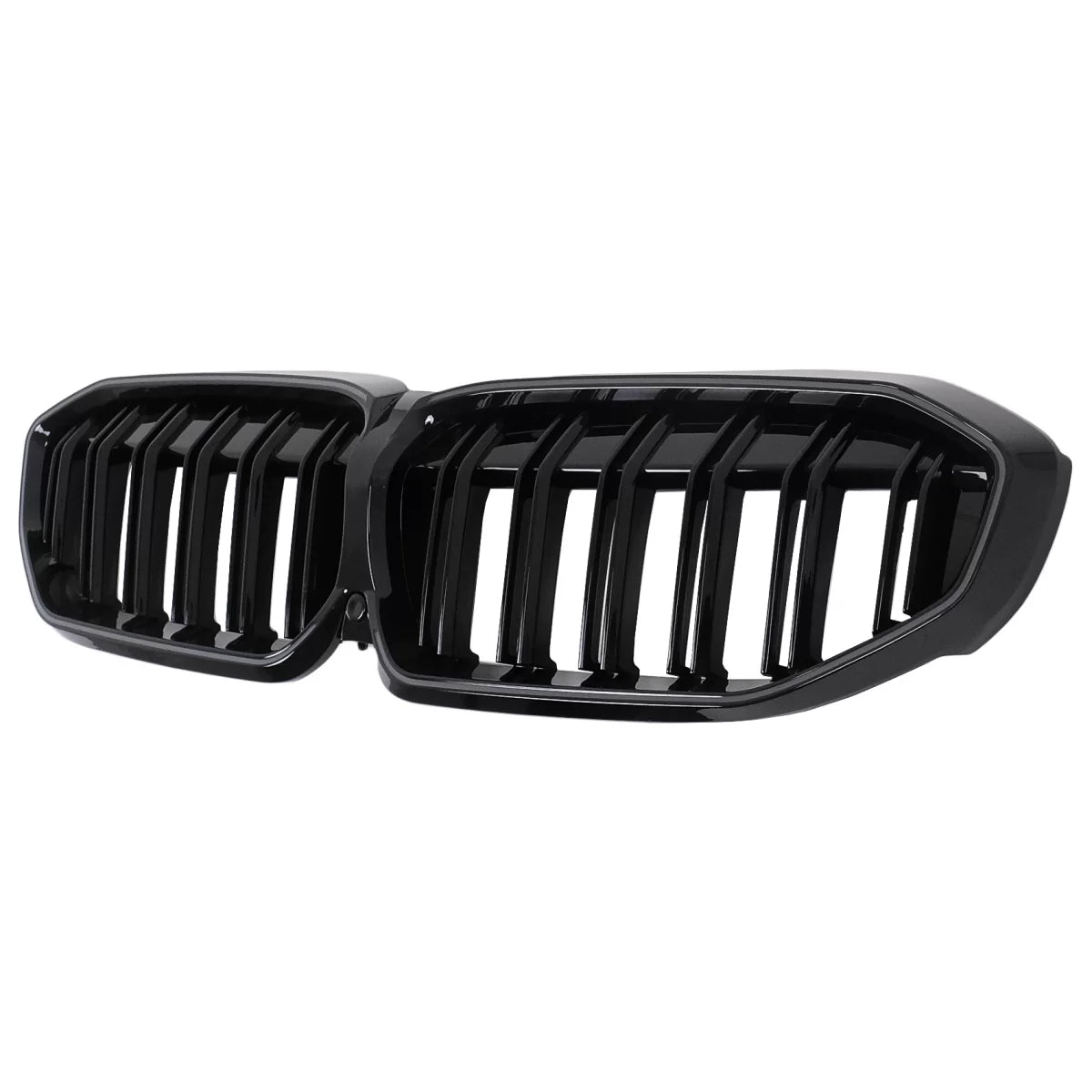 Central Kidney Grilles with LED suitable for BMW 3 Series G20 Sedan G21 Touring (2019-2022) Piano Black – product image 1