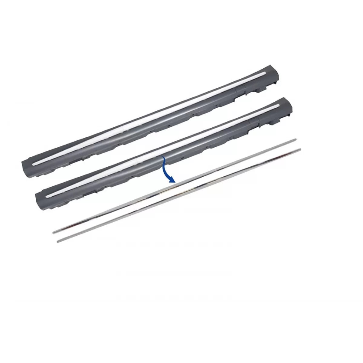Chrome Parts Trim Strips Side Skirts suitable for Mercedes S-Class W222 (2013-2020) S65 S63 Design – product image 1
