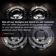 CUSTOM CLASSIC VINTAGE RESTOMOD RETRO OLD SCHOOL FORGED WHEELS RIMS for PLYMOUTH ROAD RUNNER 440 1972 - 1974