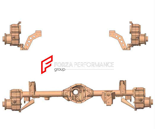 COMPLETE AXLE WITH PORTAL for JEEP WRANGLER JK 2007 - 2018