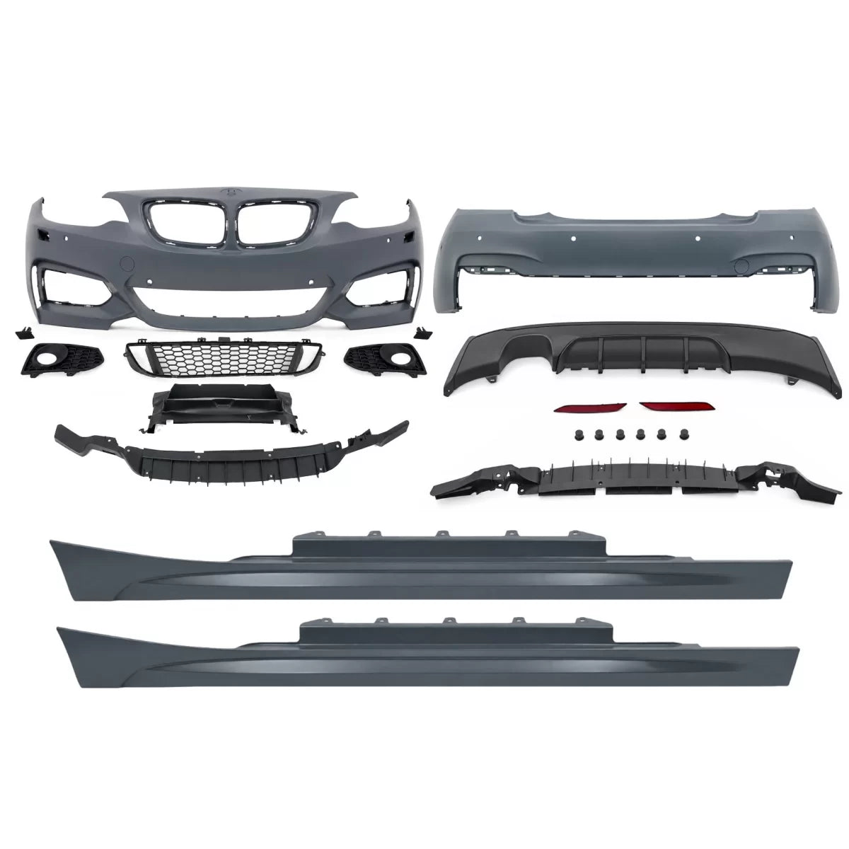 Complete Body Kit suitable for BMW 2 Series F22 F23 Coupe Cabrio (2014-2017) M-Tech Design – product image 1
