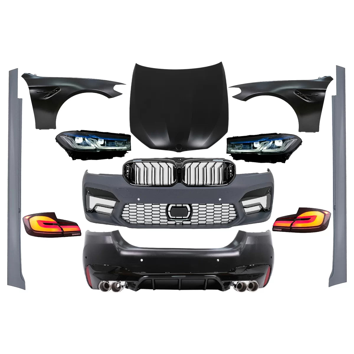 Complete Body Kit suitable for BMW 5 Series F10 (2010-2017) Conversion to G30 M5 Design – product image 1