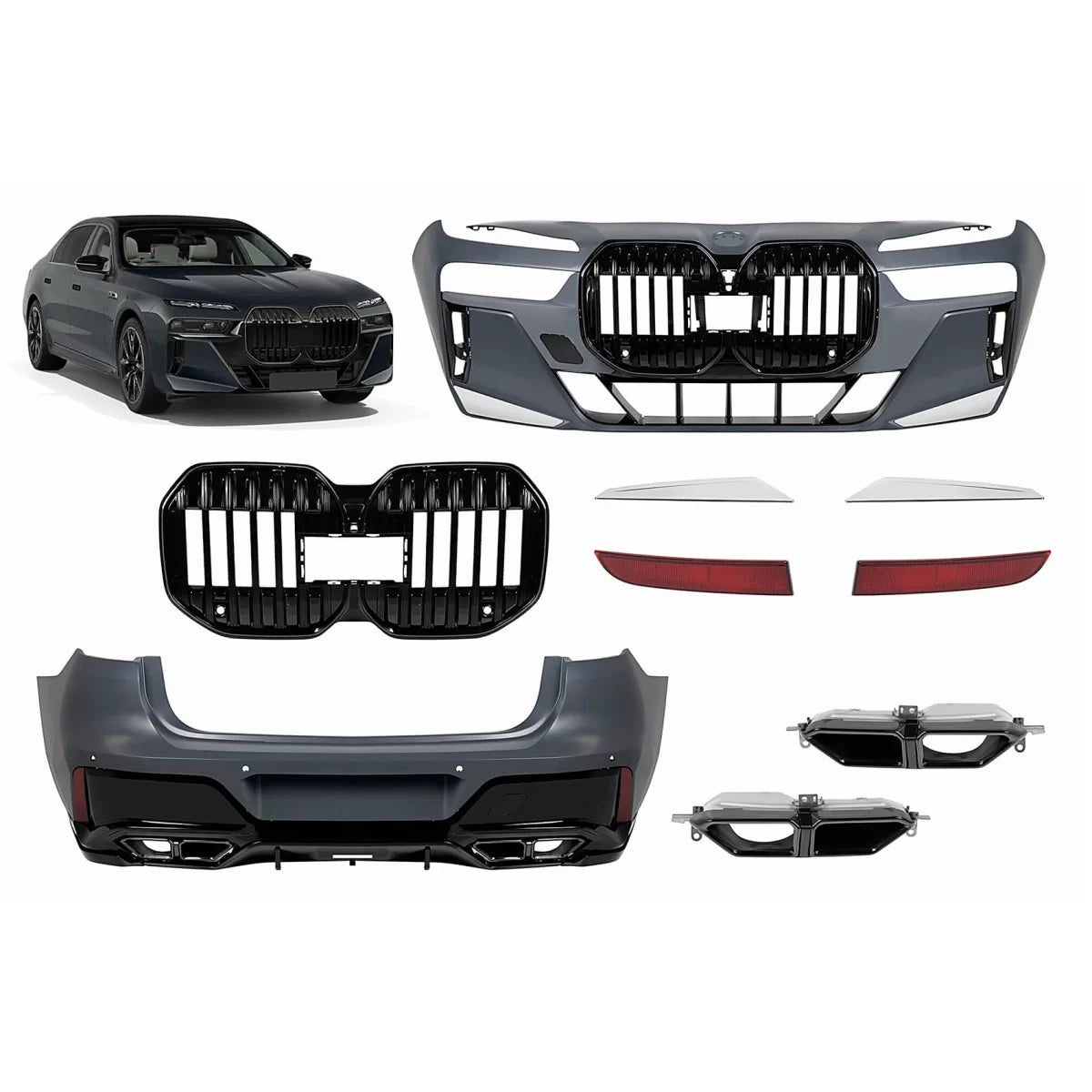 Complete Body Kit suitable for BMW 7 Series G70 (2022-up) M Design – product image 1