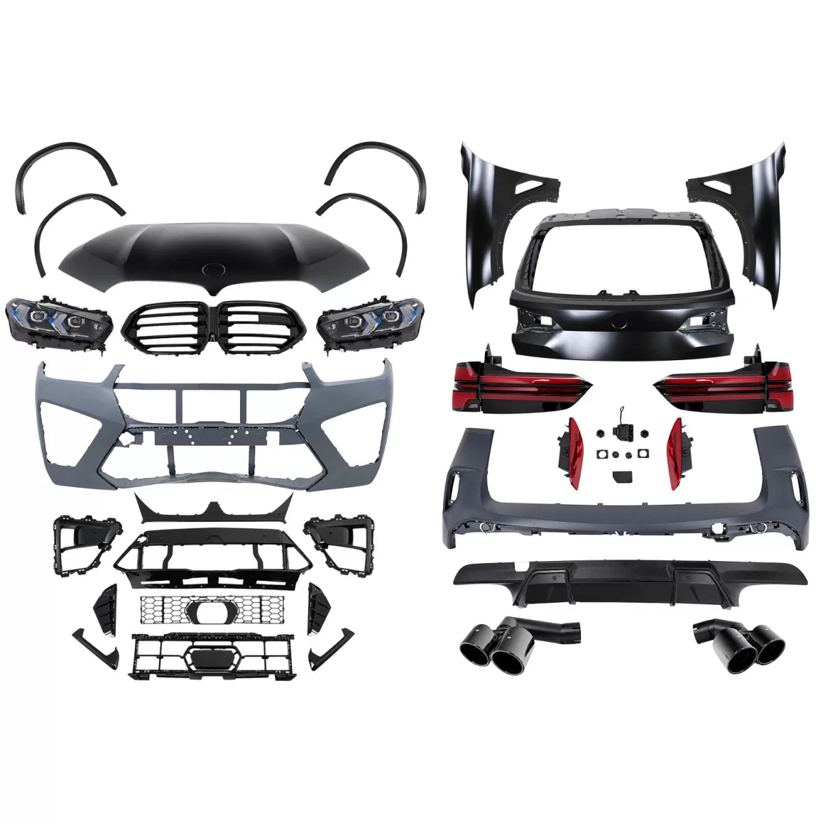 Complete Body Kit suitable for BMW X5 F15 (2013-2018) Conversion to G05 LCI M Design – product image 1