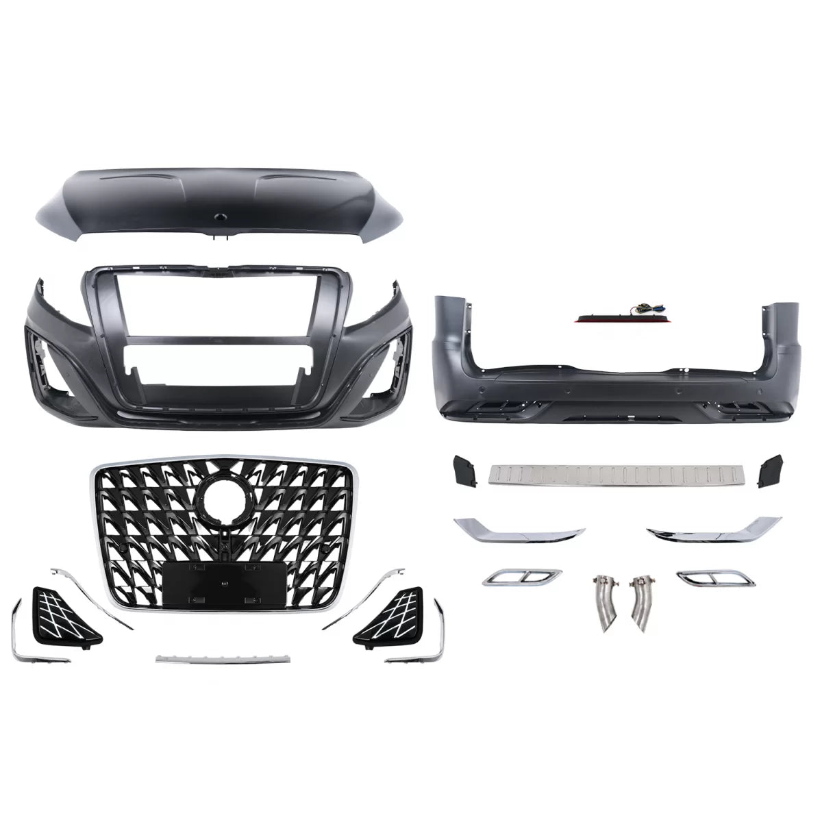 Complete Body Kit suitable for Mercedes V-Class W447 Vito W448 (2014-) Dragon Grille – product image 1