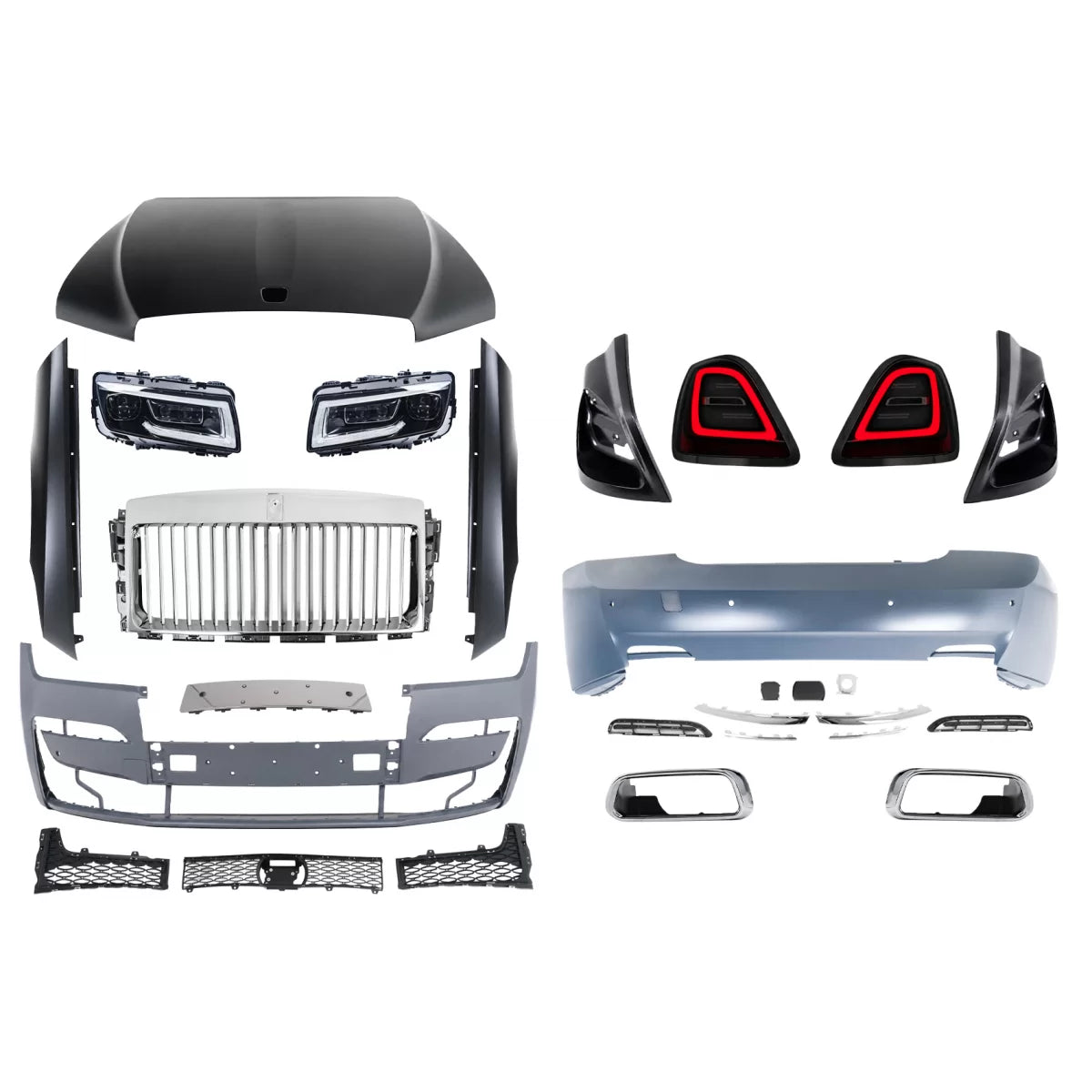 Complete Body Kit suitable for Rolls Royce Ghost (2009-2014) Conversion to 2025 design – product image 1