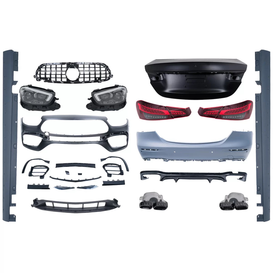 Complete Conversion Body Kit suitable for Mercedes E-Class W213 (2016-2019) to Facelift 2020 E63s Design – product image 1