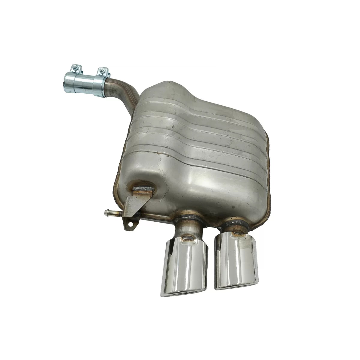 Complete Exhaust System with Twin Muffler Tips suitable for Audi Q5 8R (11.2008-2016) Chrome – product image 1