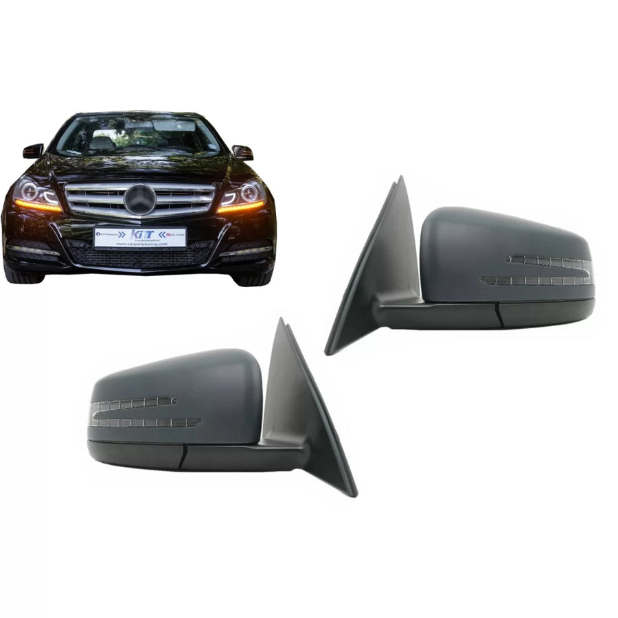 Complete Mirror Assembly suitable for Mercedes C-Class W204 (2007-2012) Facelift Design – product image 1