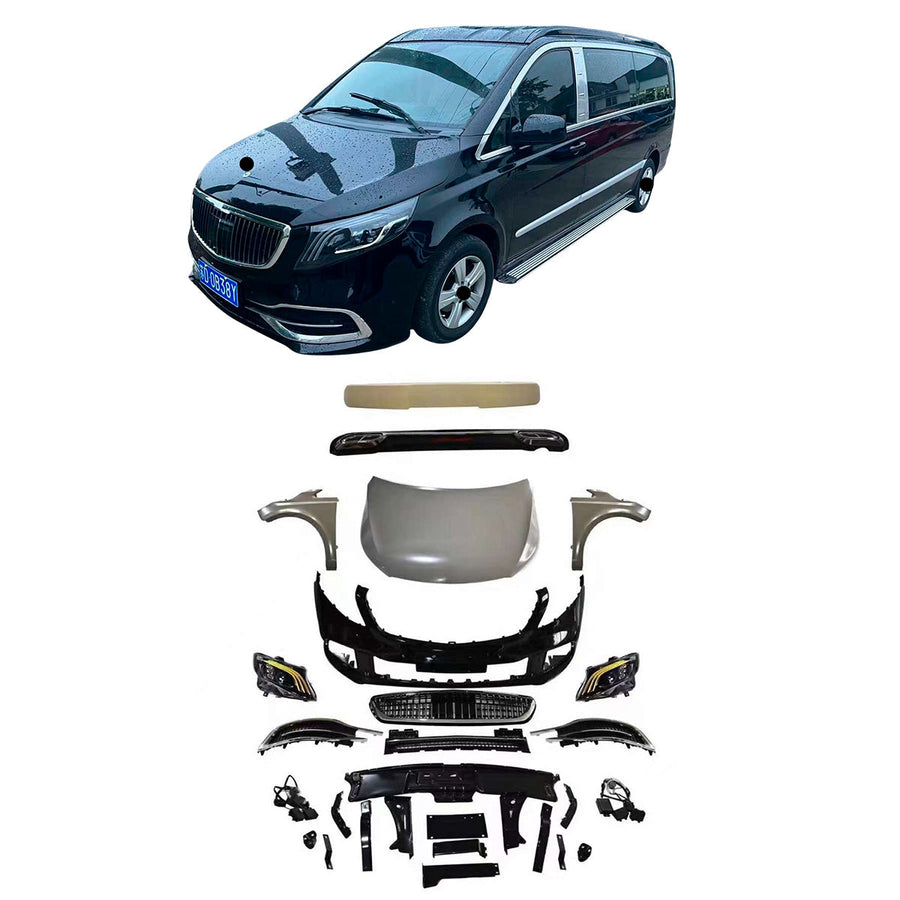 Buy Now CONVERSION BODY KIT for MERCEDES BENZ VITO W639 UPGRADE to V-CLASS W447 FACELIFT and upgrade car parts from SIR Tuning at the Best Price. Headlights, Tail lights, Bodykits, Navigations, body kit and more - Fast & Free Shipping within Europe, US & Worldwide.