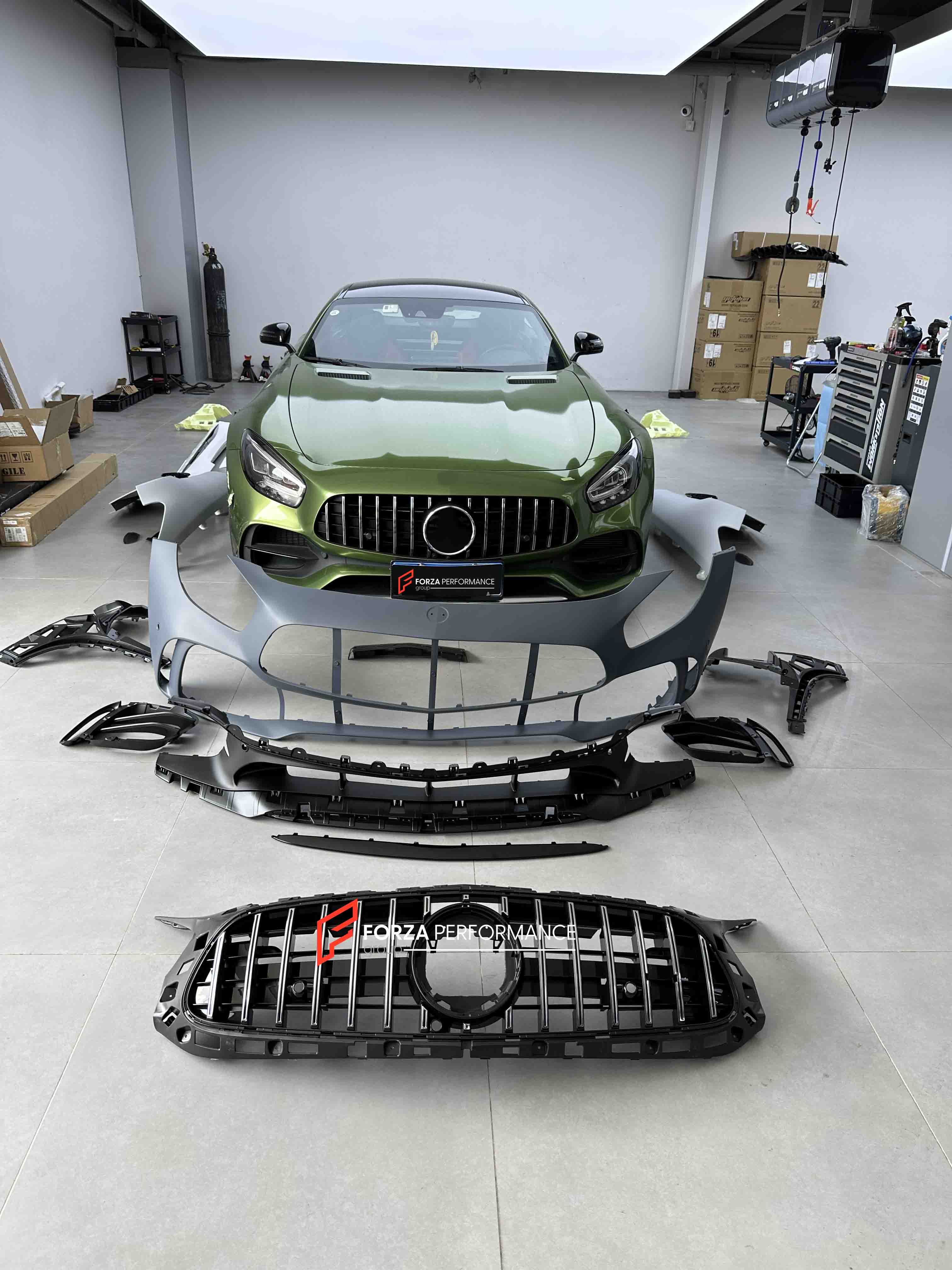 CONVERSION for MERCEDES BENZ AMG GT GTS C190 UPGRADE to AMG GTR 2015-2022 FACELIFT