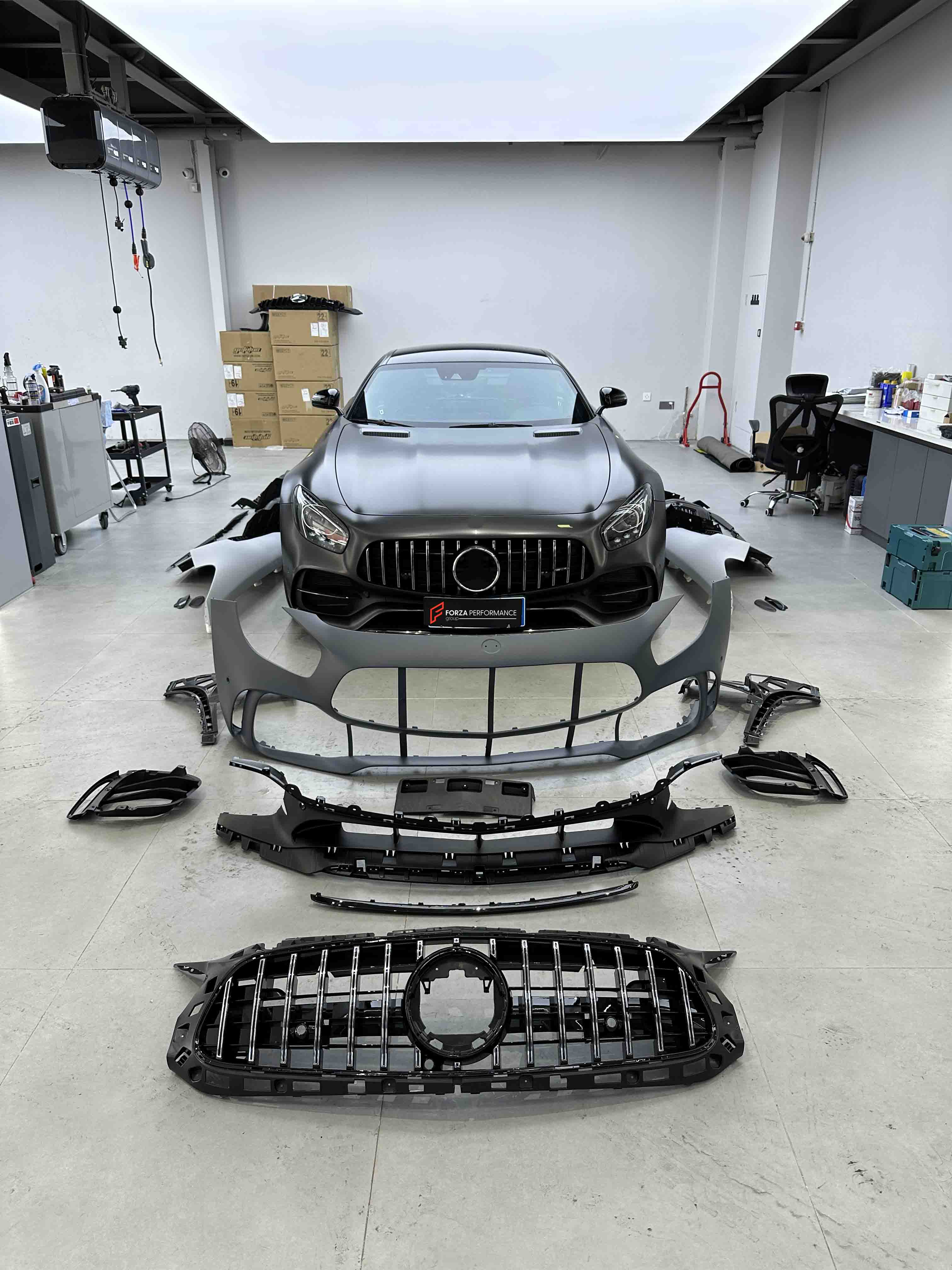 CONVERSION for MERCEDES BENZ AMG GT GTC C190 UPGRADE to GTR 2015-2022 FACELIFT