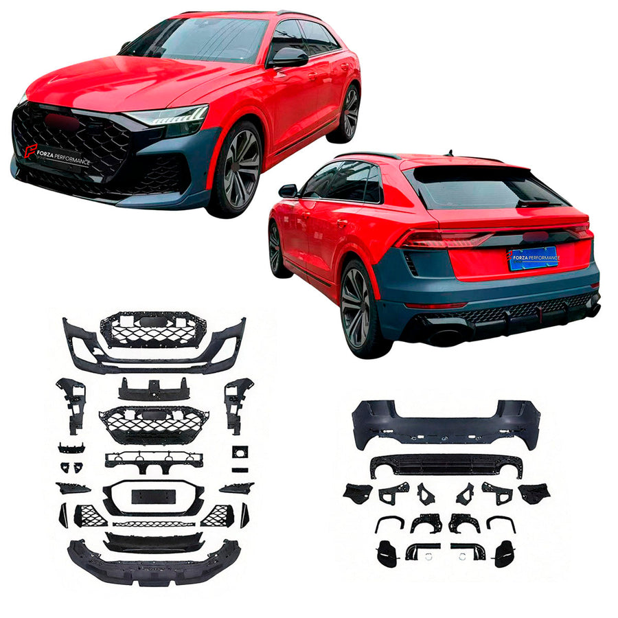 Buy Now CONVERSION BODY KIT for AUDI Q8 4M FACELIFT 2024+ UPGRADE to AUDI RSQ8 4M FACELIFT 2024+ and upgrade car parts from SIR Tuning at the Best Price. Headlights, Tail lights, Bodykits, Navigations, body kit and more - Fast & Free Shipping within Europe, US & Worldwide.